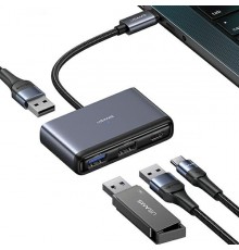 Usams 4in1 HUB 2xUSB 2.0 / USB 3.0 / USB-C USB Hub
