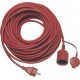 REV extension IP44 25m red