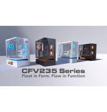 Desktop Computer Case Cougar Midi-Tower Case CFV235, ARGB, Glass, Black