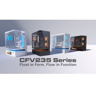 Desktop Computer Case Cougar Midi-Tower Case CFV235, ARGB, Glass, Black