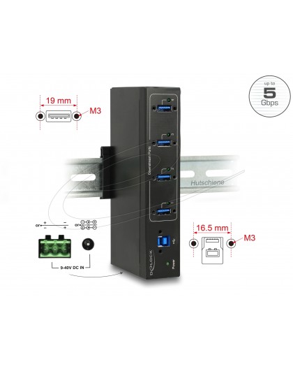 HUB USB Delock 4x USB-A 3.0 (63309)