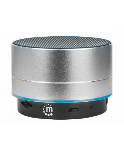 MANHATTAN Metallic LED Bluetooth Speaker with Colorful Light Control