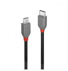 LINDY USB 2.0 Type C/Micro-B Anthra Line M/M 0.5m Cable