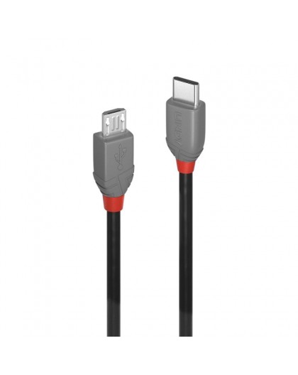 LINDY USB 2.0 Type C/Micro-B Anthra Line M/M 0.5m Cable