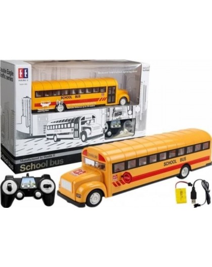 Remote-controlled bus Lean Toys, yellow