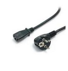 StarTech PXT101EUR IEC power cable Schuko plug (90° angle) to C13 socket, 3m, black