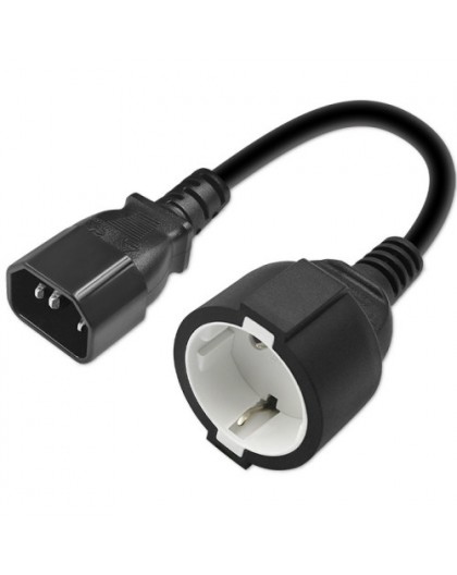 QOLTEC 53906 Adapteris IEC 320 C14 SCHUKO 0,15M