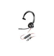 HP Poly Blackwire 3310 Monaural Microsoft Teams Certified USB-C