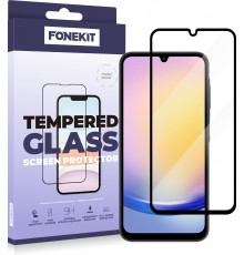 FoneKit Full Cover -screen protector, Samsung Galaxy A25, black