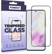 FoneKit Full Cover -screen protector, Samsung Galaxy A36, black