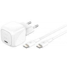 Belkin USB-C PD 30W, small, white + USB-C cable