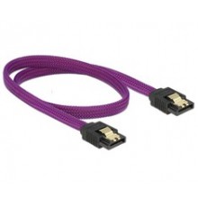 Delock SATA - SATA, 0.5 m, violet