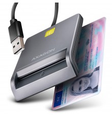 AXAGON CRE-SM3T USB gudrā kartes plakanlasītājs