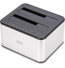 DIGITUS Docking USB - 2x 2.5"/3.5" SATA HDD, SSD silver