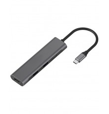 Адаптер Extra Digital USB Type-C - 2 x USB 3.0, Type-C PD, HDMI