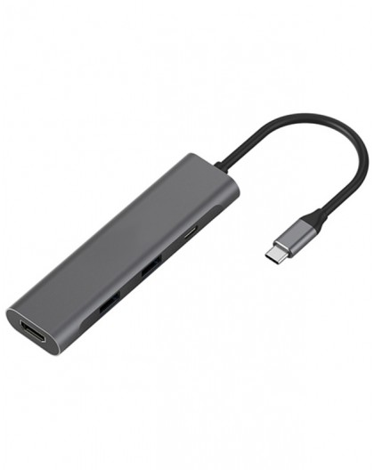 Extra Digital Adapteris USB Type-C - 2 x USB 3.0, Type-C PD, HDMI