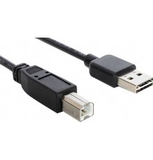 Delock USB-A to USB-B Cable 1 m Black (83358)