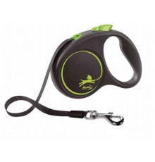FLEXI Black Design S - retractable leash - 5 m