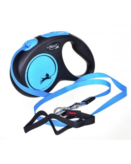 FLEXI New Neon M - retractable leash - 5 m