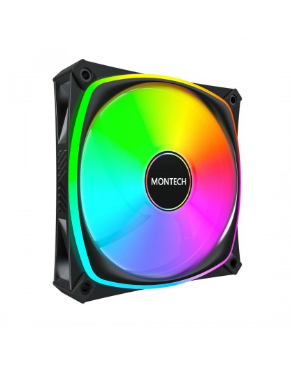 Montech RX120 PRO PWM Reverse Fan, ARGB - 120mm, black