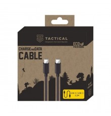 Tactical Smooth Thread USB-C/USB-C Cable 1m Black