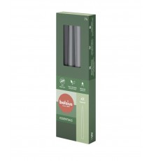 Bolsius Table candles 245/24mm Gray 4pcs
