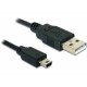 DELOCK USB 2.0 Mini B Standard 5-Pin Cable 0.7m