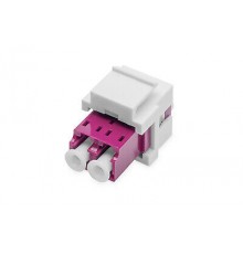 DIGITUS LWL Kupplung LC/LC Multimode-OM4 Dupl. Keystone-Modul
