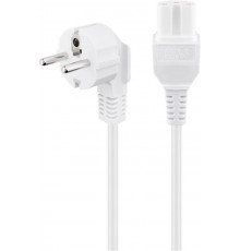 Fuj:tech CEE 7/7 - C13 - power cable with angled plug, white, 7 m