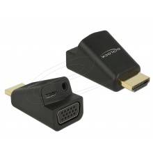 DELOCK HDMI-A Plug to VGA Socket Adapter with Audio