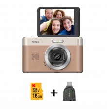 KODAK Digital Camera Pixpro C1 Bundle digital camera, brown