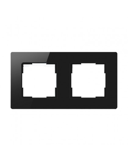 Avatto 2 Socket TS20 light switch frame (black)