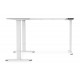 Digitus Electrically height-adjustable table frame, 90° L-shaped, triple motor, 2-step, white