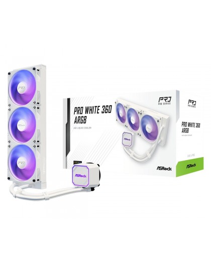 ASRock Pro White 360 ARGB Cooling