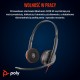 HP Poly Blackwire 3220 Stereo USB-C Headset +USB-C/A Adapter