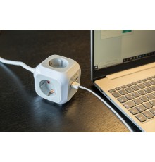 Brennenstuhl USB-Charger 4-fold Socket Cube