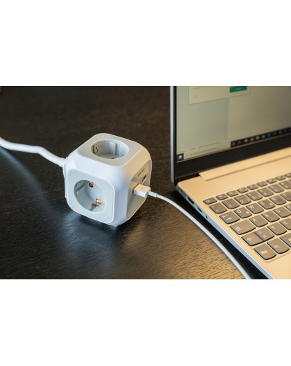 Brennenstuhl USB-Charger 4-fold Socket Cube