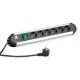 Bachmann Table Socket, 6xSockets (CEE7) Plug (CEE7), 2m, with S