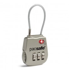 Pacsafe Prosafe 800 TSA Cable Combination Lock Silver