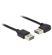 Delock USB-A to USB-A Cable 1 m Black (83464)