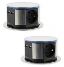 REV Multiple Socket Outlet 6 outlets 1.5m with foot switch