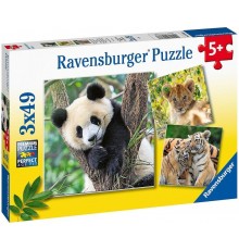 Ravensburger Puzzle 3x49 pcs - Wild Nature