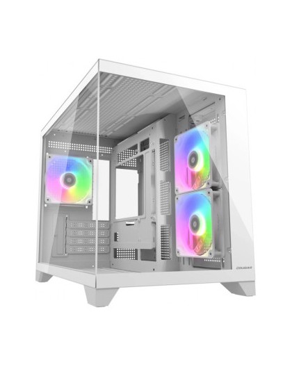 COUGAR Mini-Tower Desktop Computer Case FV150, ARGB, White