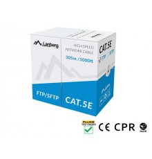 LANBERG CABLE FTP CAT.5E 305M CU WIRE GREY