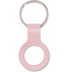 Wave silicone case with keyring, Apple AirTag, pink