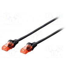 DIGITUS RJ45 U/UTP Cat5e Patch Cable 1.00m with leverage protection Polyb