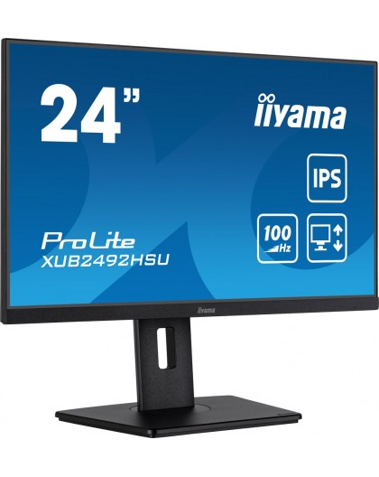 iiyama 24” IPS technology panel with height adjustable stand and 100Hz refresh rate