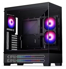 Phanteks XT View Matrix PC Case, Mid-Tower, E-ATX, Tempered Glass, Matrix LED - Black
