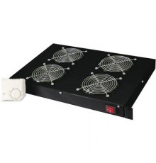 DIGITUS Insertion Ventilation Unit 4 Fans Black