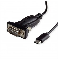 VALUE USB - Serial Converter Cable Type C - RS232 black 1.8m